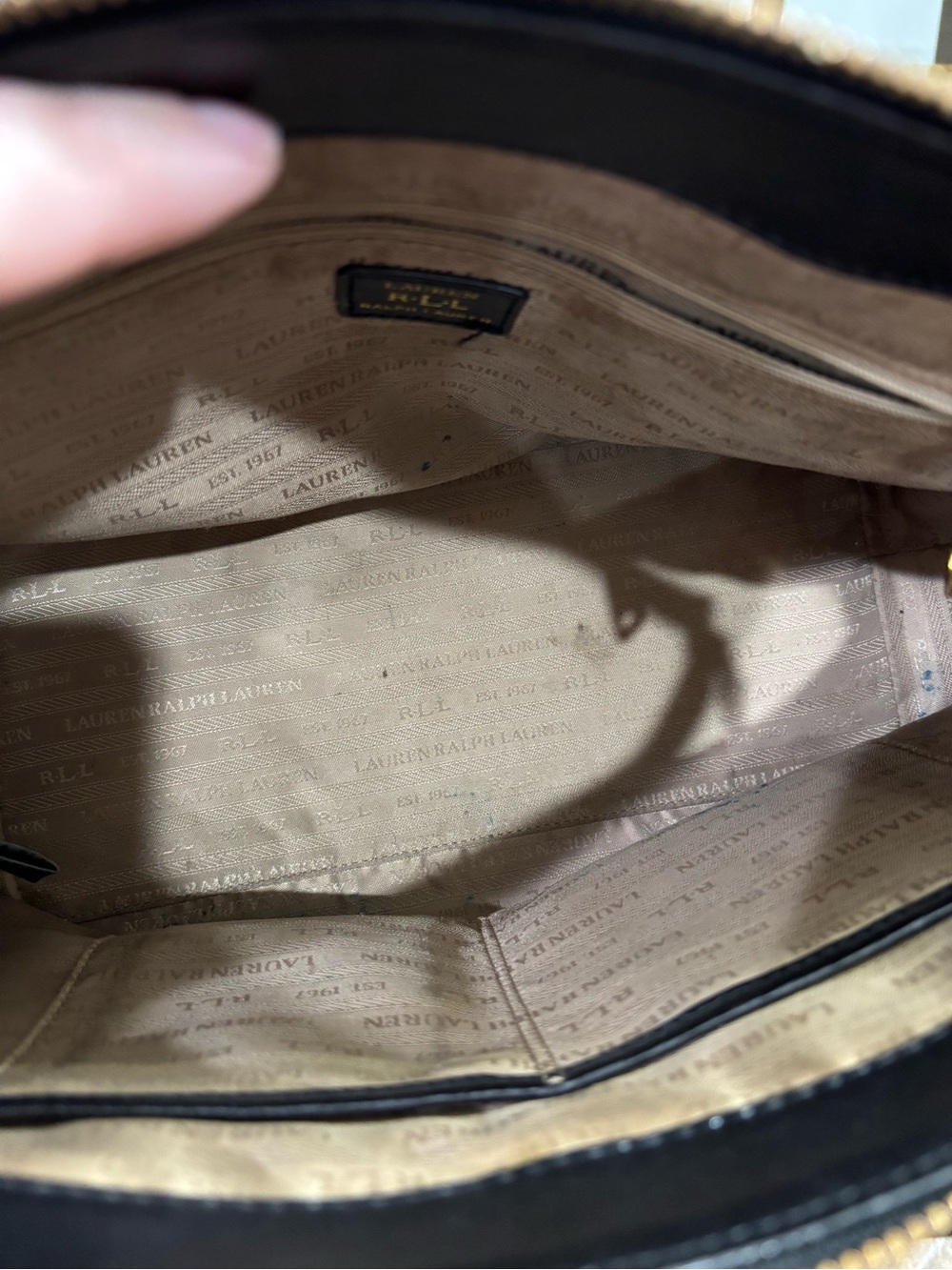 Ralph Lauren Black Leather Tote Bag - Picture 7 of 12